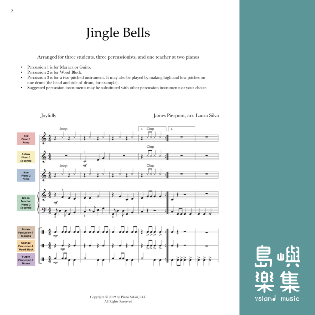 PIANO SAFARI Ensemble-Jingle Bells Ensemble