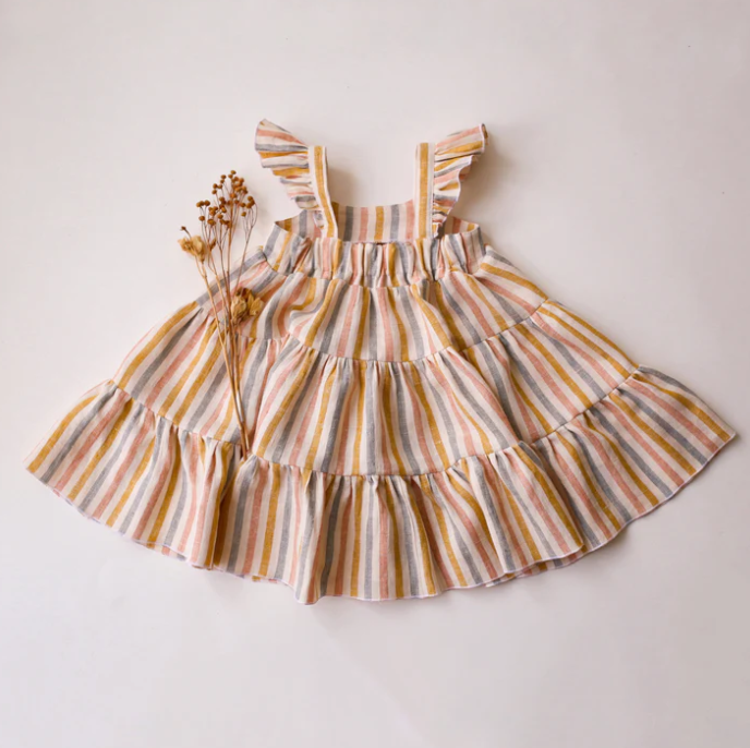 Dannie and Lilou-Boho Dress(RAINBOW)