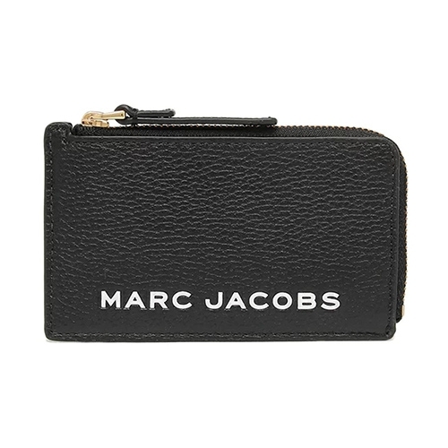 MARC JACOBS THE BOLD 荔枝紋黑色拉鍊零錢包/卡夾(M0017143-008)