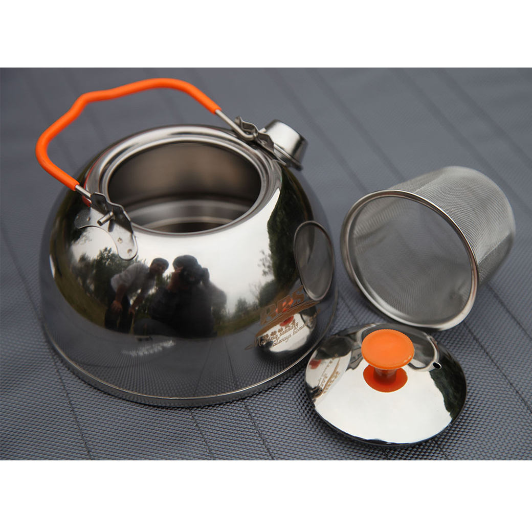 BRS 兄弟捷登 BRS-TS07 不鏽鋼茶壺(1.1L) 折疊收納/好攜帶/茶具/登山露營/郊山健行 52BRS-TS07
