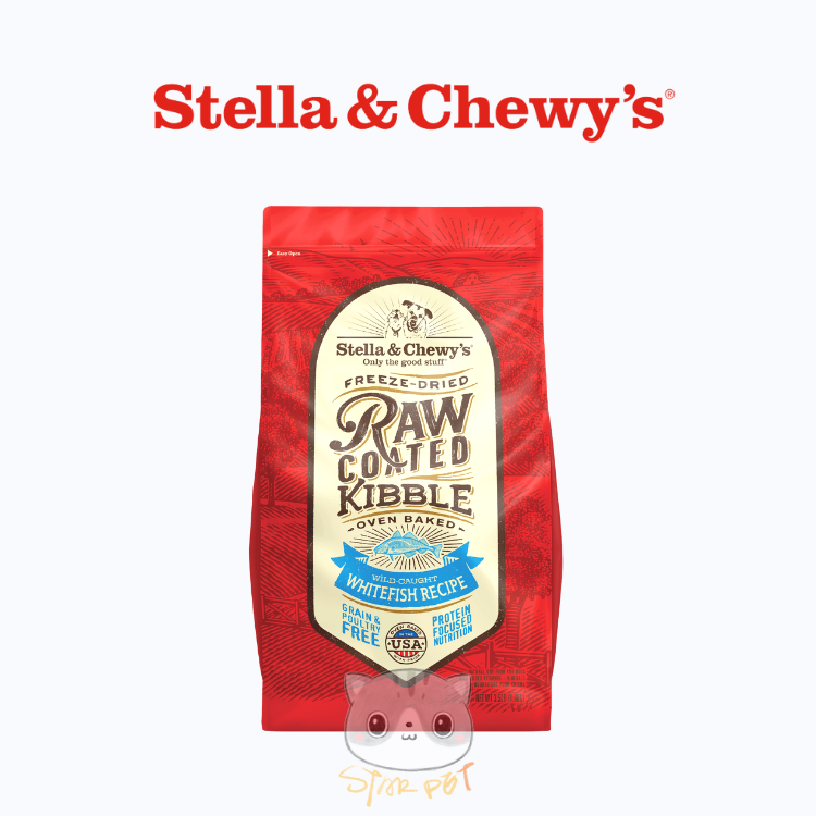 Stella & Chewy's Wild Caught Whitefish Raw Coated Kibble 22lb