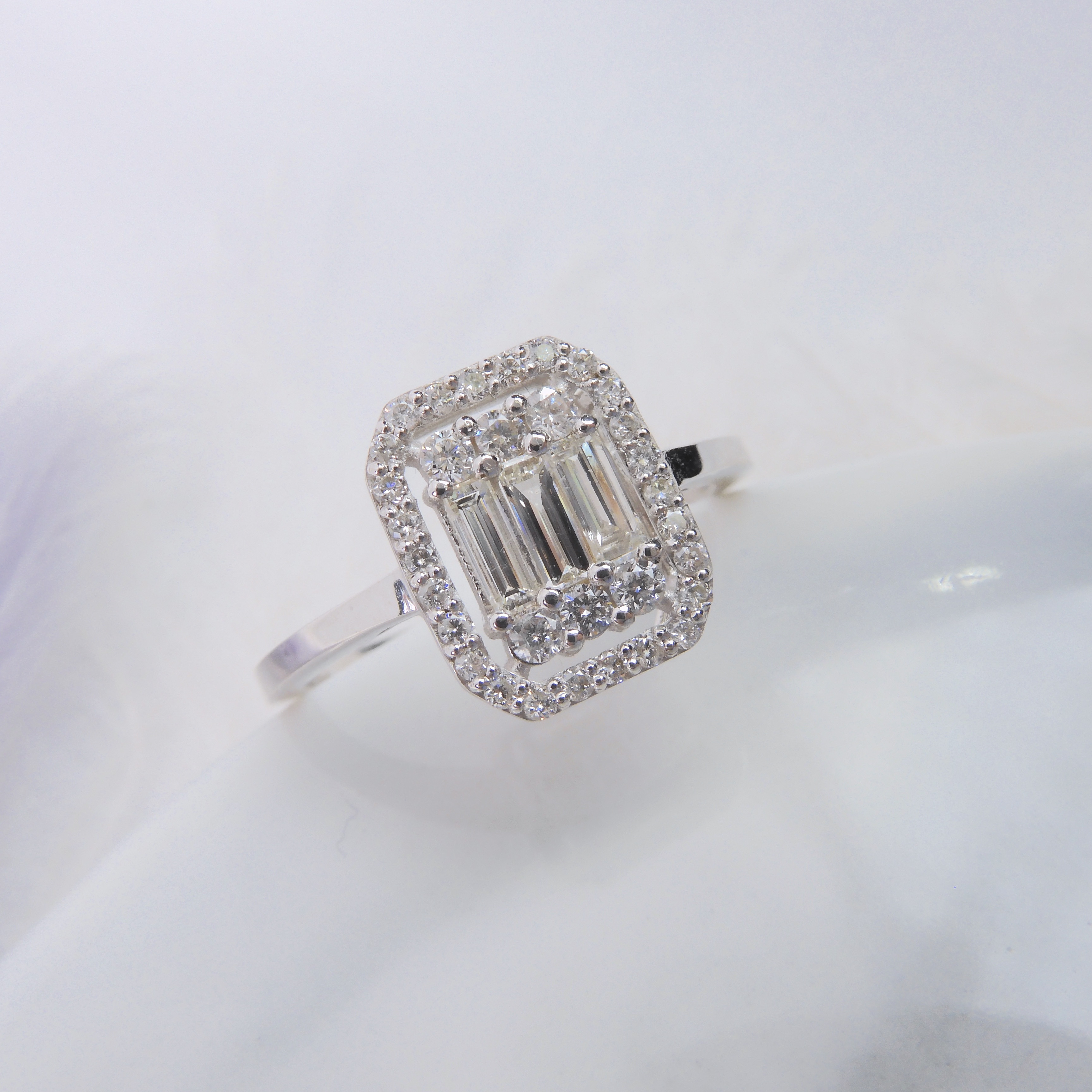 18K金 0.48ct 鑽石戒指