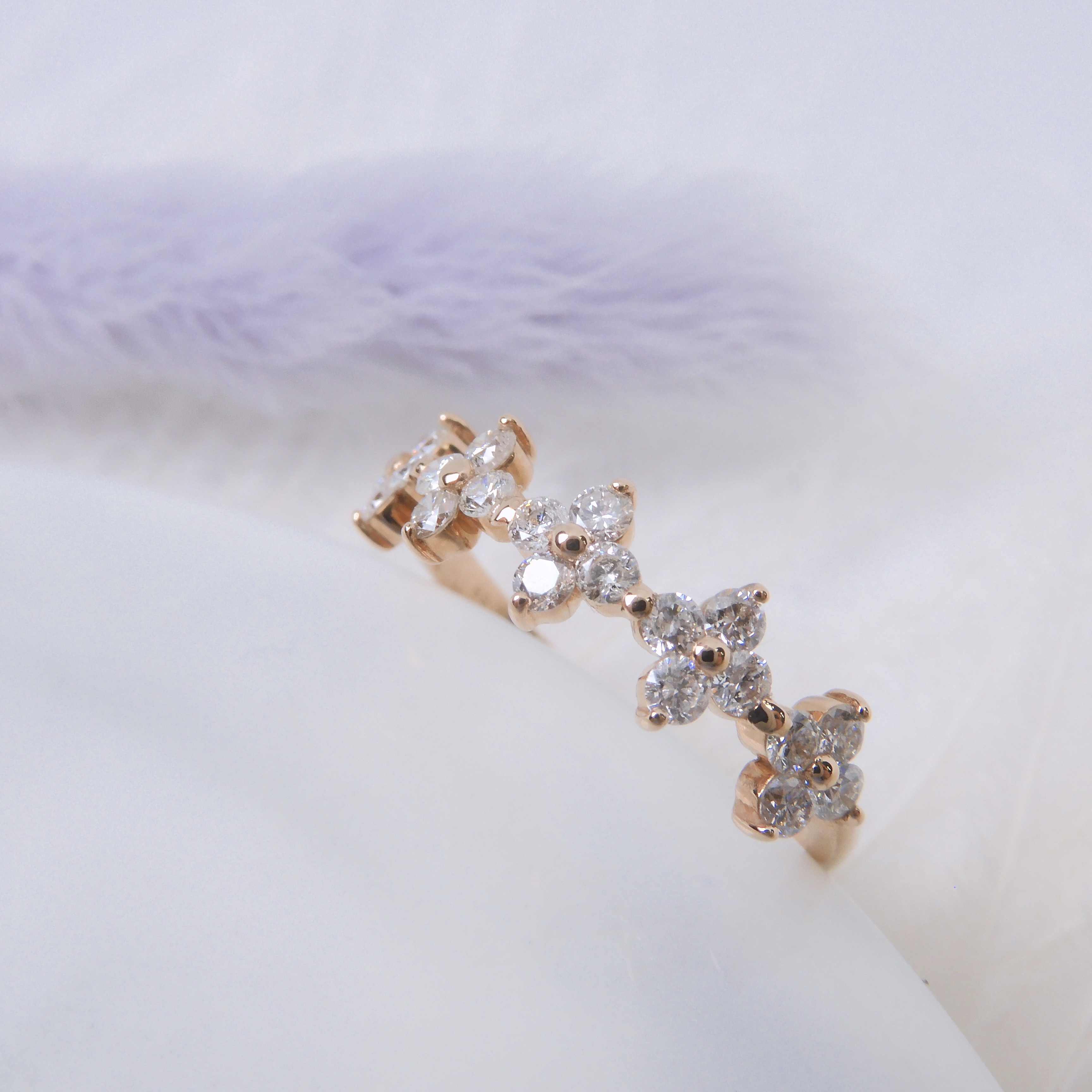 18K金 0.58ct 鑽石戒指