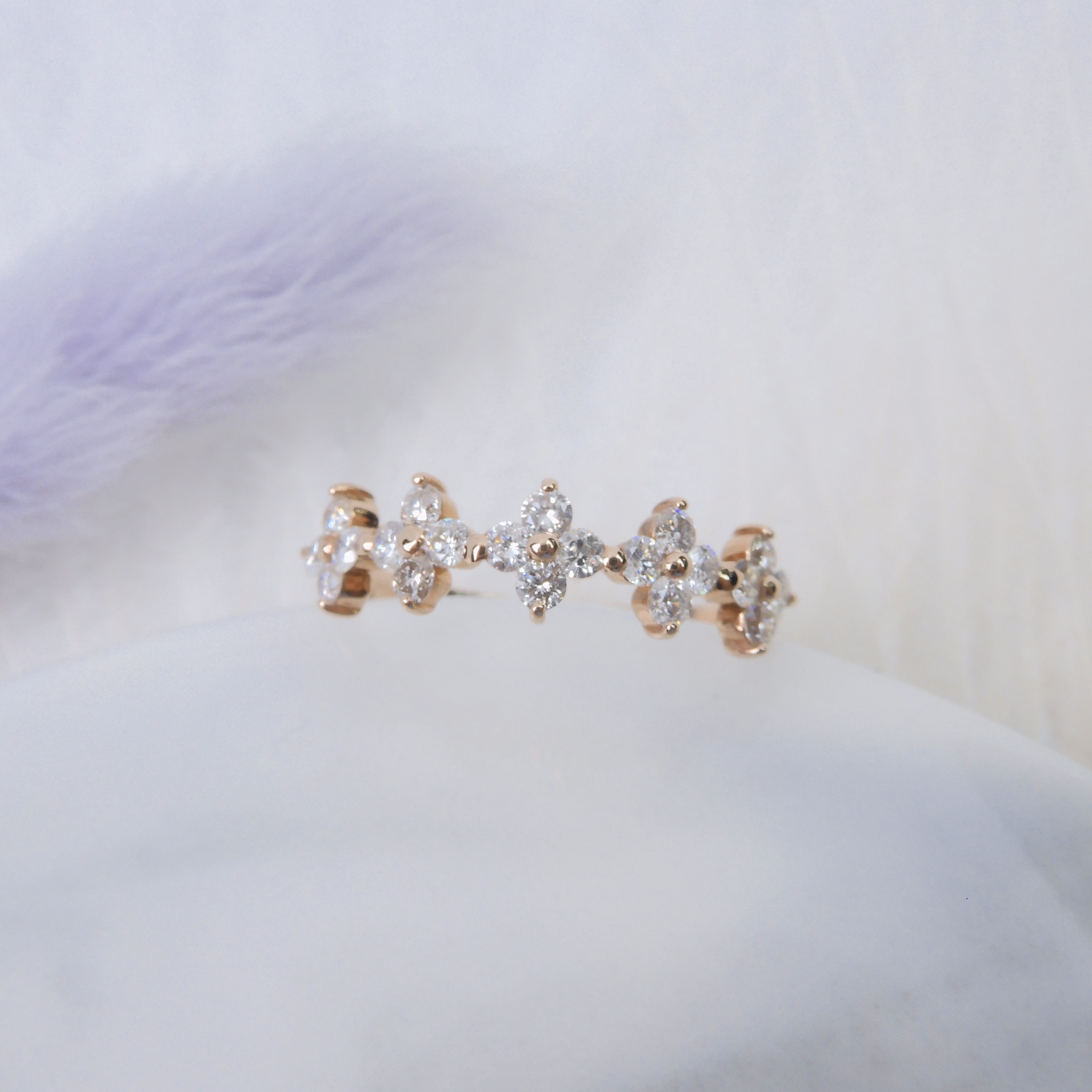 18K金 0.58ct 鑽石戒指