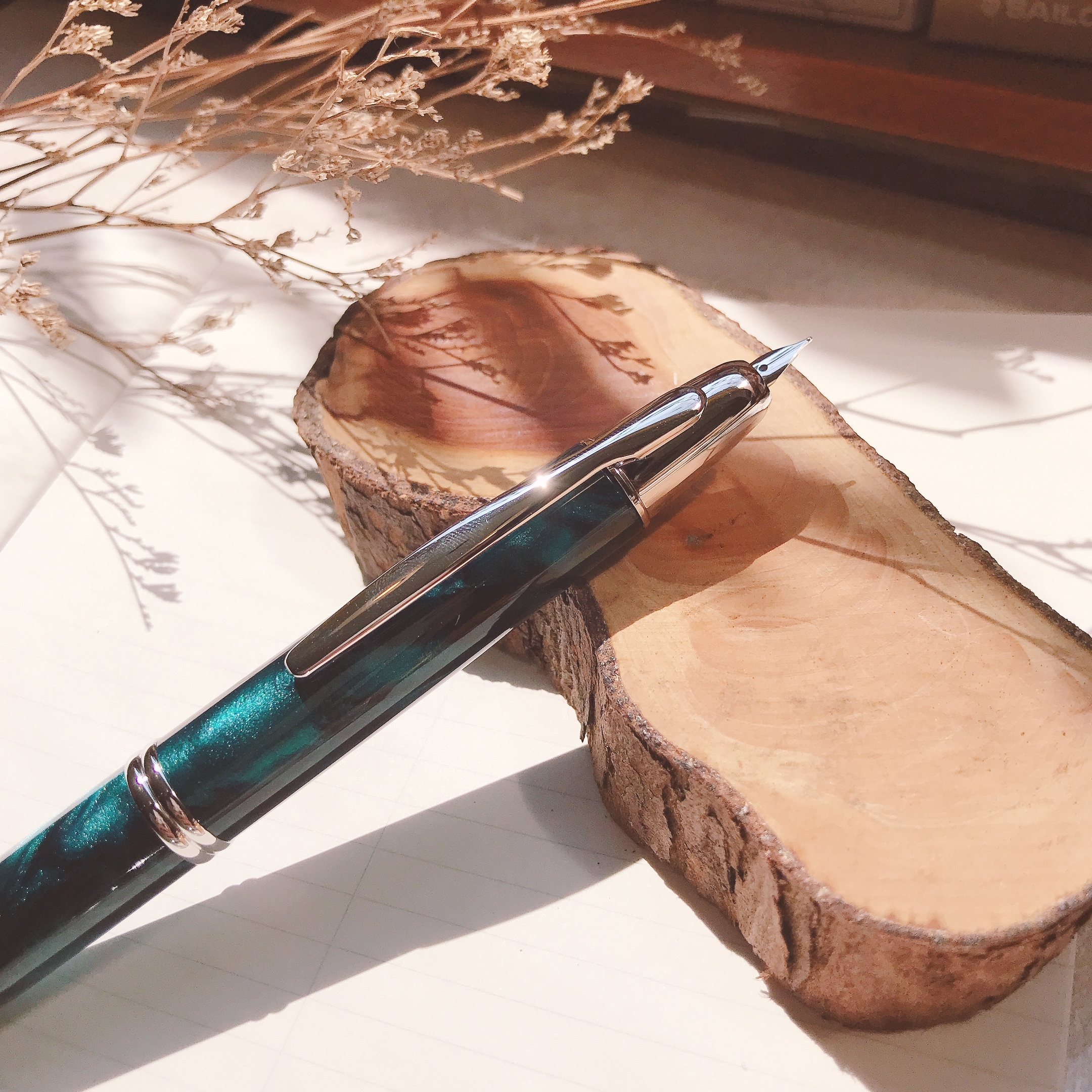 百樂 PILOT｜CAPLESS SE 18K 大理石紋 鋼筆 （湖綠）