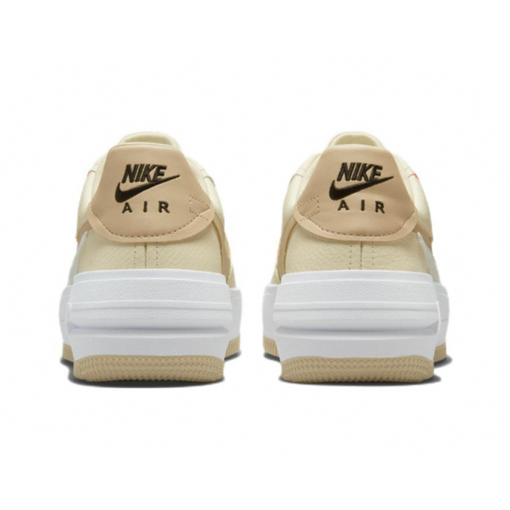 Nike Air Force 1 PLT.AF.ORM 鵝黃奶茶厚底DZ2755-121