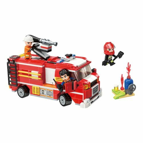 Qman 滅火消防車 造型積木