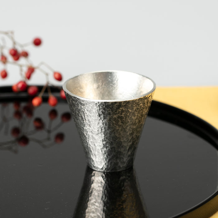 能作 純錫吞杯 槌目組 (1入) 60ML