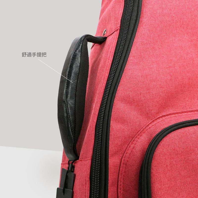 Rm CA-D-Heart 立體軟盒 心紅色 40/41吋木吉他 防水塗層布料 內層厚度達35mm 第 3 張圖片｜三峽烏克麗麗