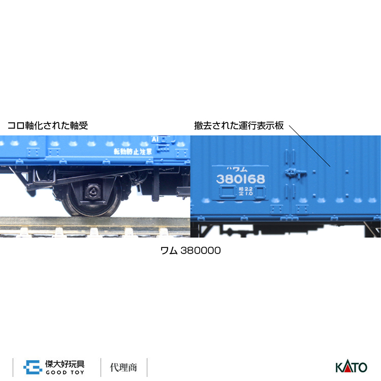 KATO 8087 貨車 WAMU 380000 (2輛)