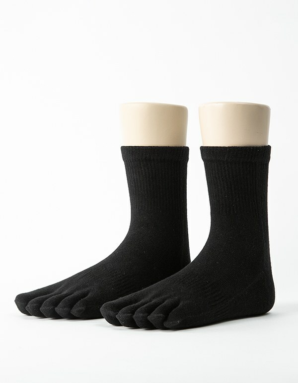 【Footer】單色環狀五趾長襪 F09