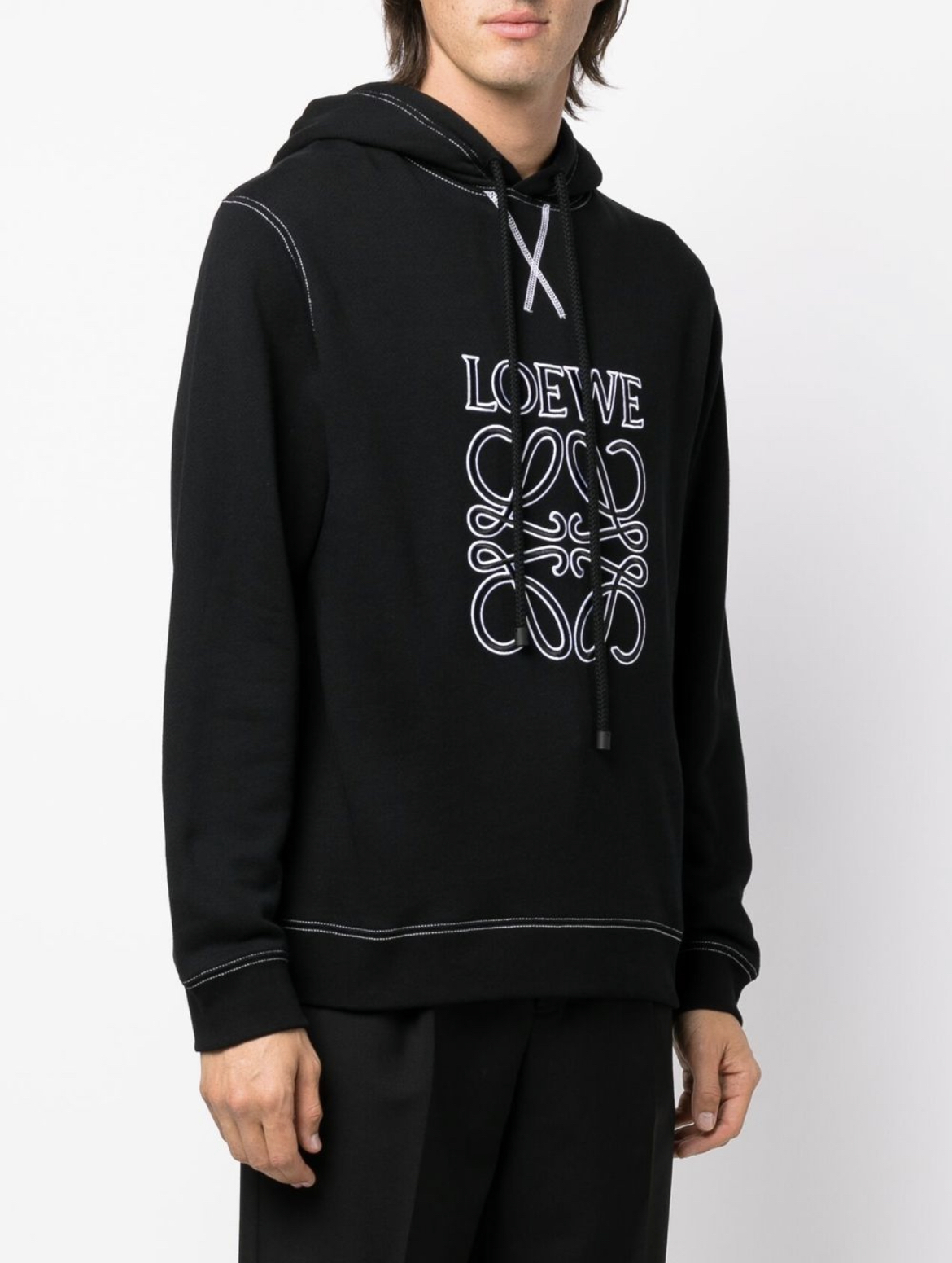 Men's Hoodie With Logo Print by Loewe