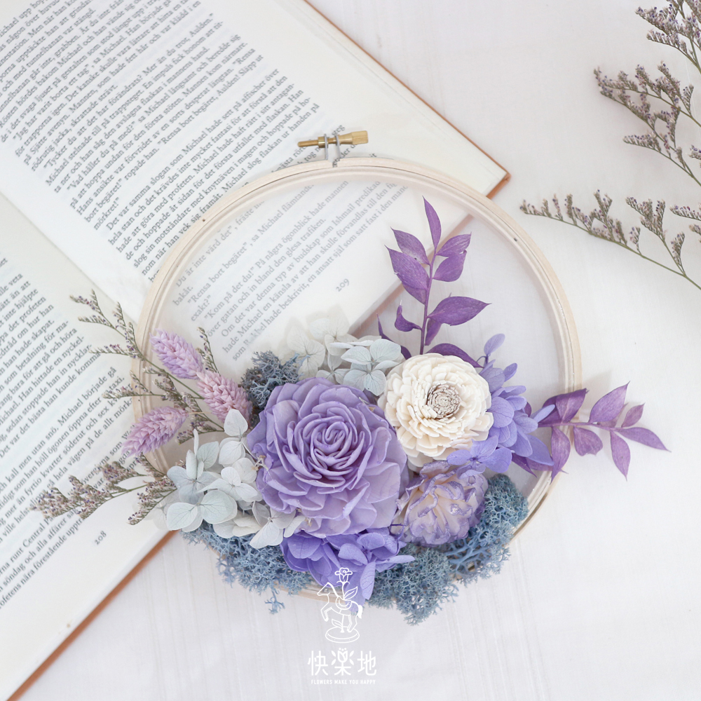 居家DIY課程 I 繡框花-戀戀普羅旺斯 ❖贈 : 雲端教學❖ PF220527