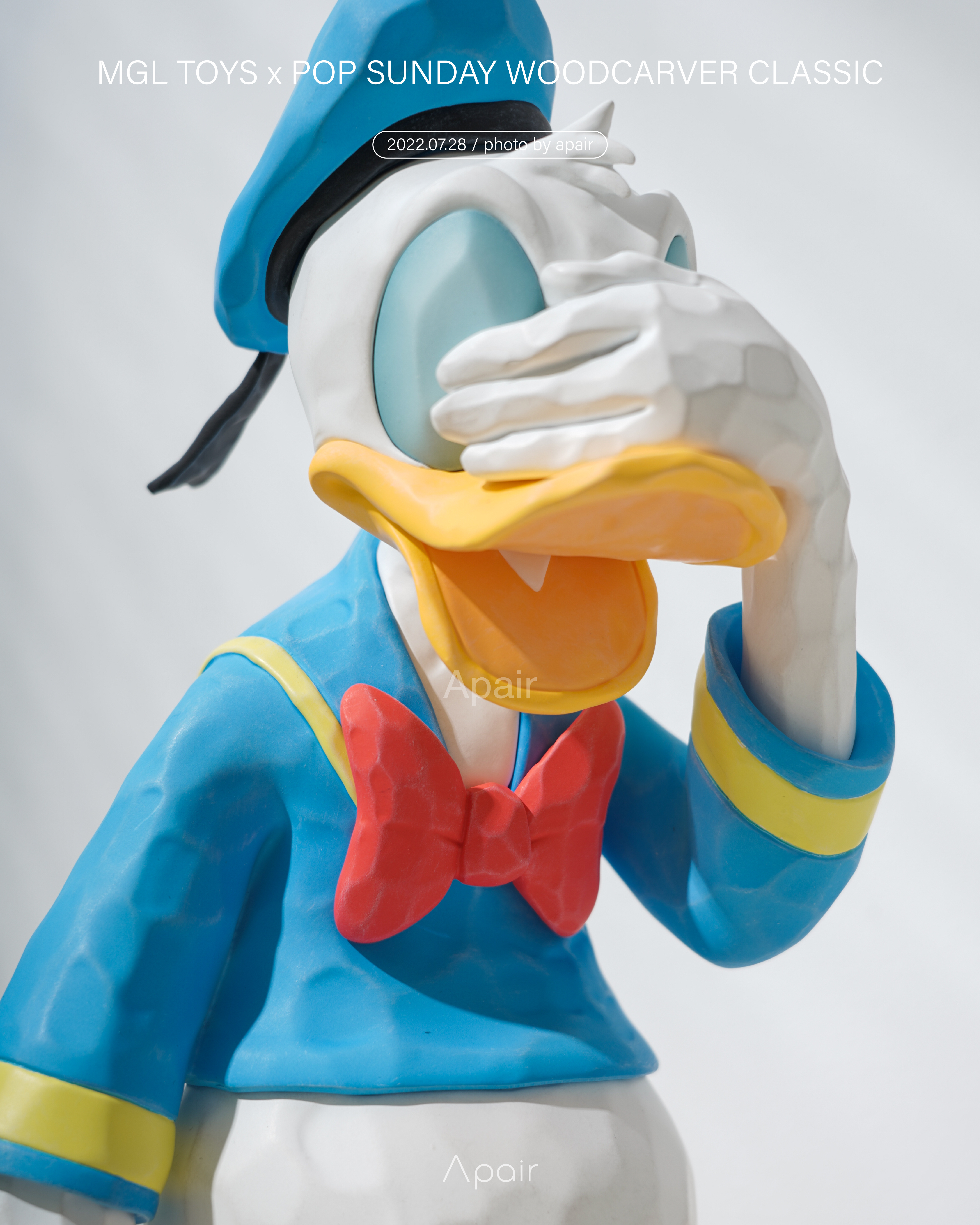 【APAIR】現貨 MGL TOYS x POP SUNDAY Woodcarver Classic 唐老鴨 木雕藝術家