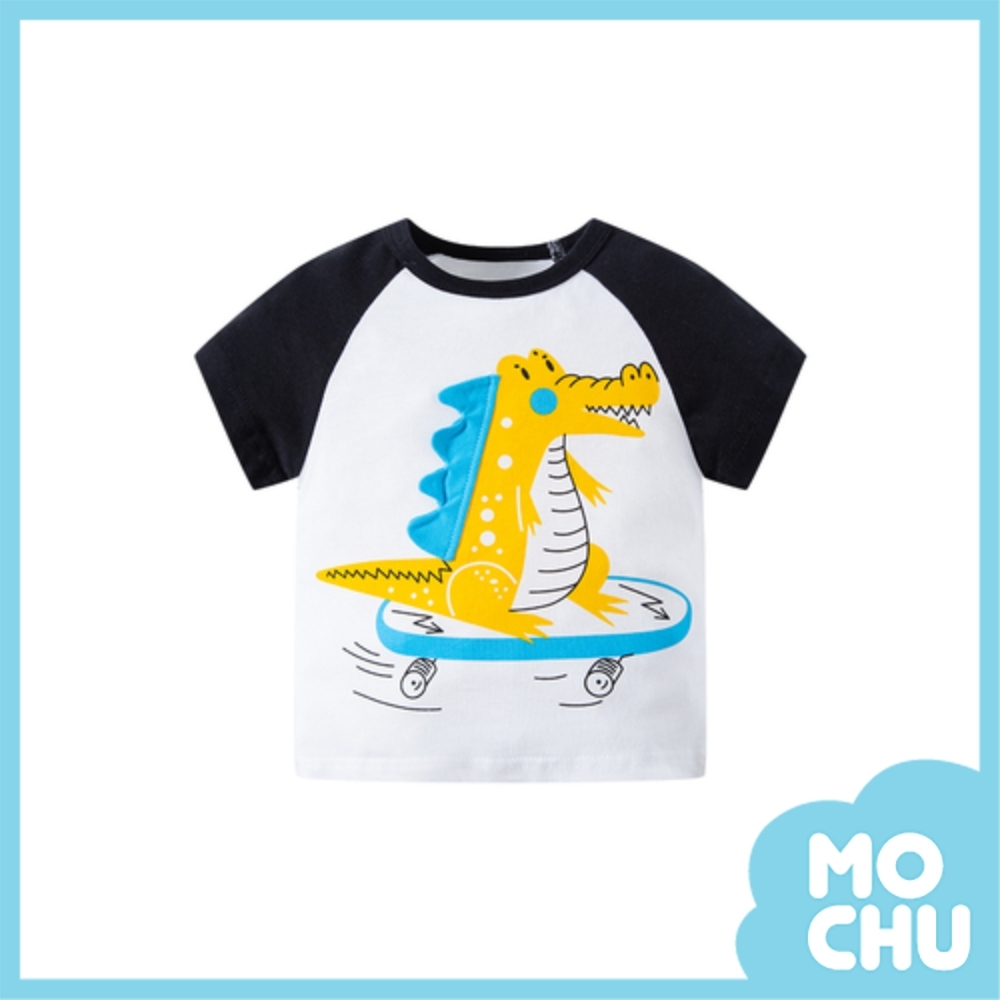 滑板恐龍短袖上衣(兩色)