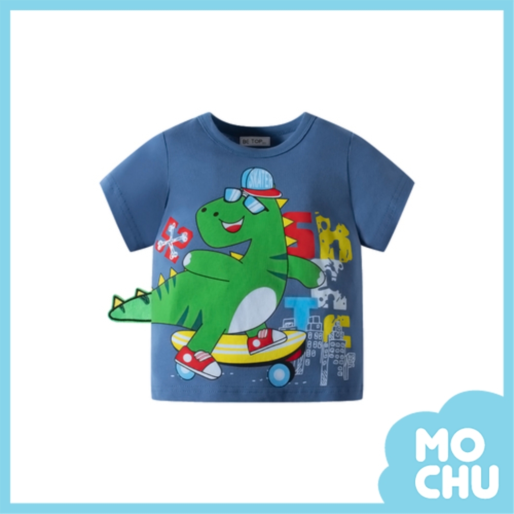 小恐龍揮手短袖上衣(兩色)