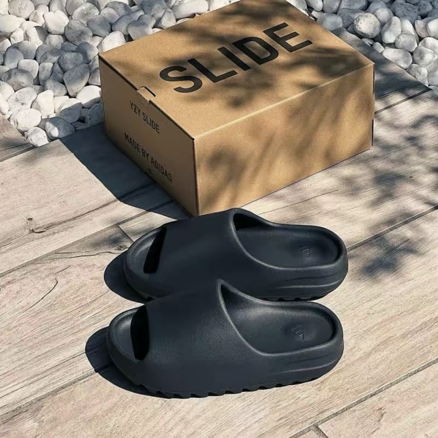 【APAIR】 adidas Yeezy Slide Onyx 黑 拖鞋 黑瑪瑙 HQ6448