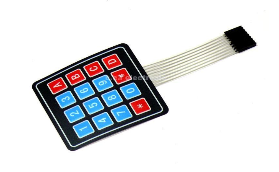 【UCI電子】(2-6) 薄膜鍵盤 4X4 4*4 矩陣鍵盤 單片機外擴鍵盤