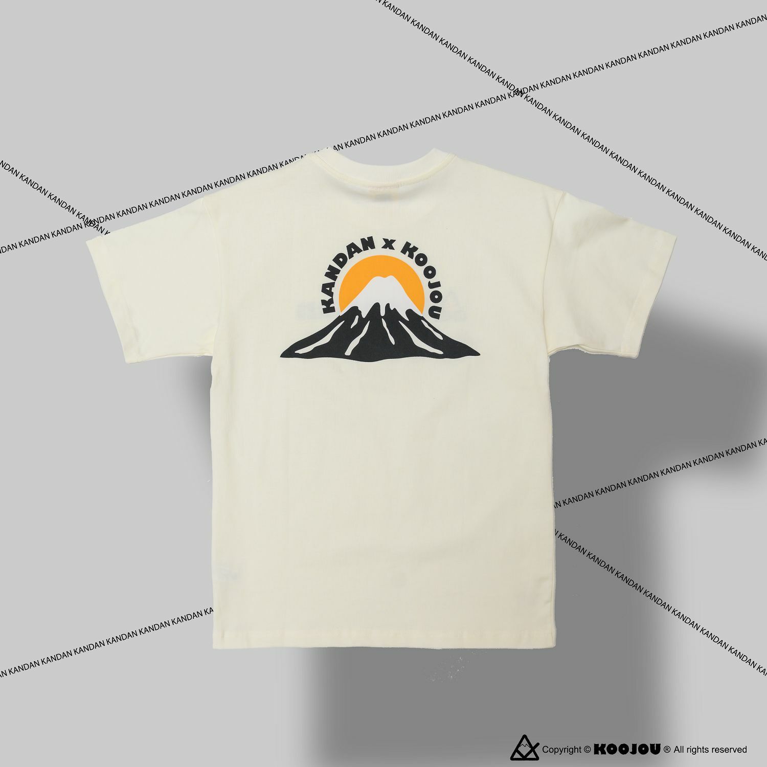 KID ® KANDAN x KOOJOU 聯名山脈日出短T 白色 女版S