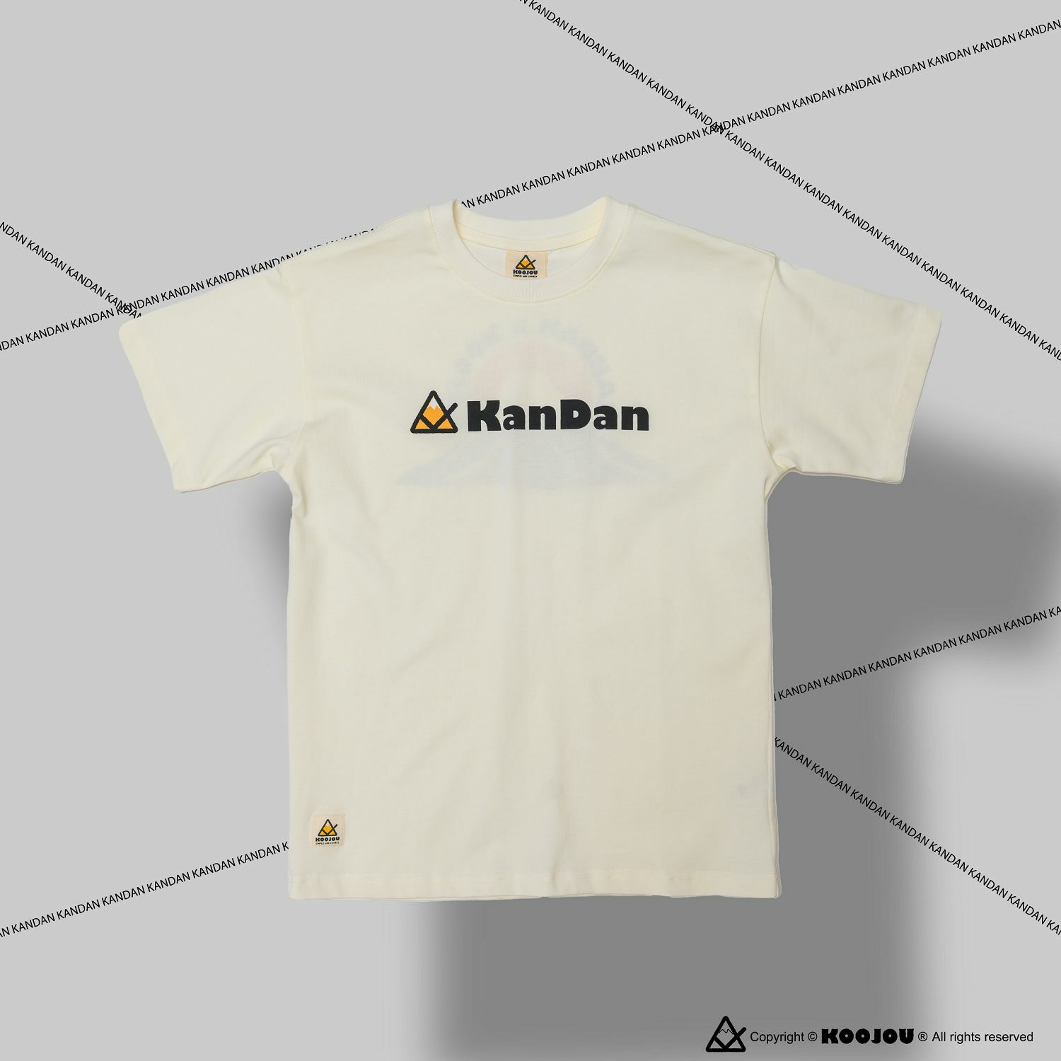 KID ® KANDAN x KOOJOU 聯名山脈日出短T 白色 女版S