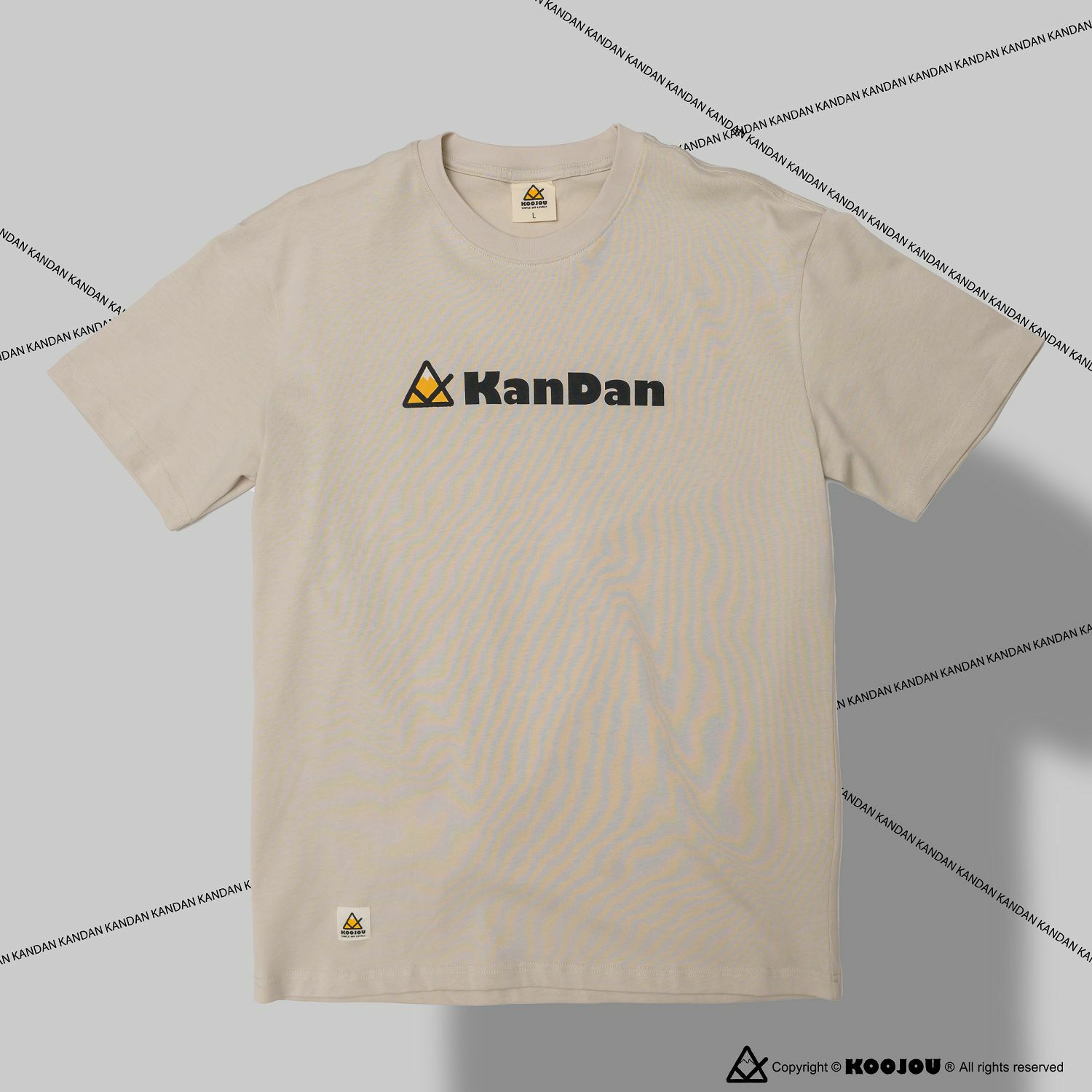 KID ® KANDAN x KOOJOU 聯名山脈日出短T 沙色