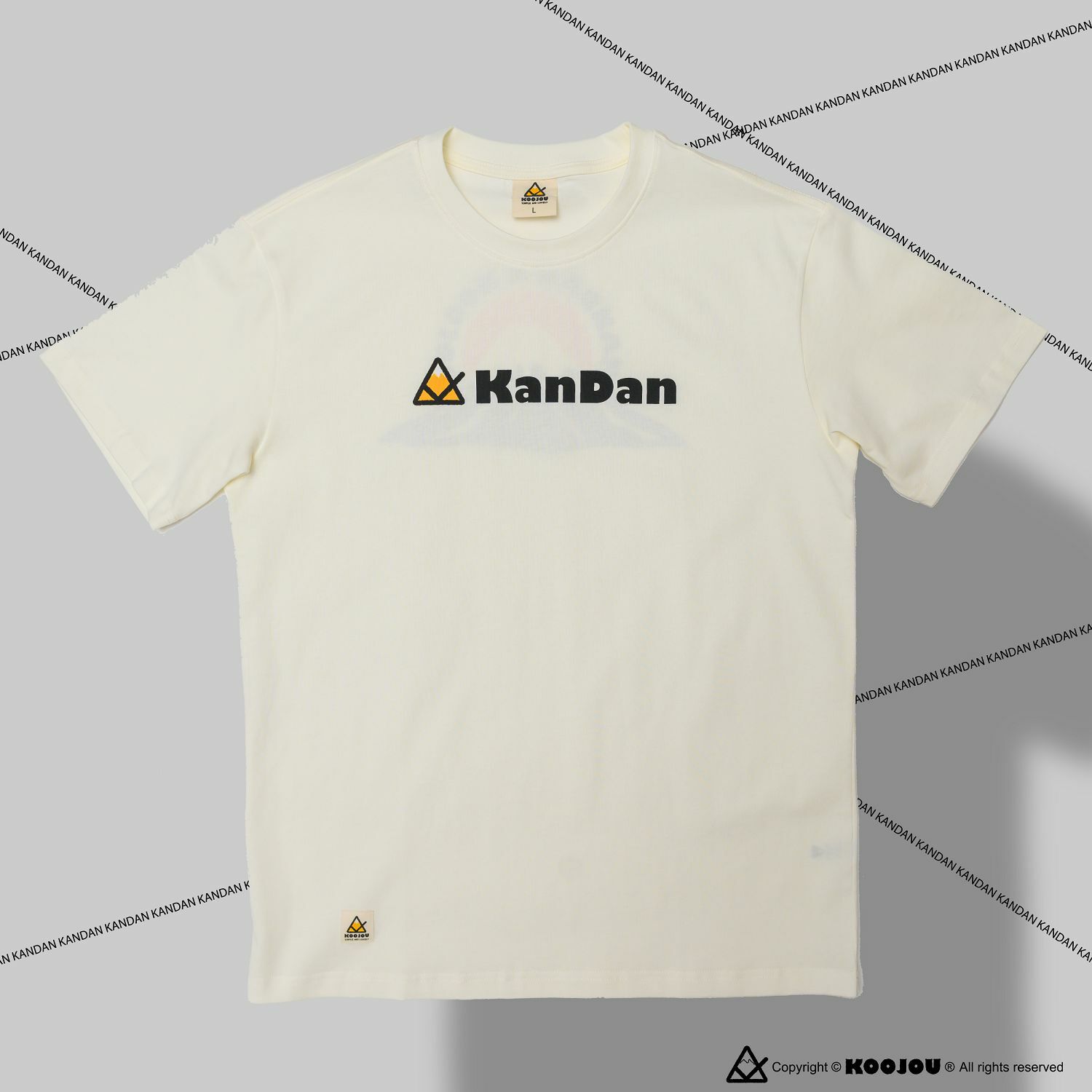 KID ® KANDAN x KOOJOU 聯名山脈日出短T 白色