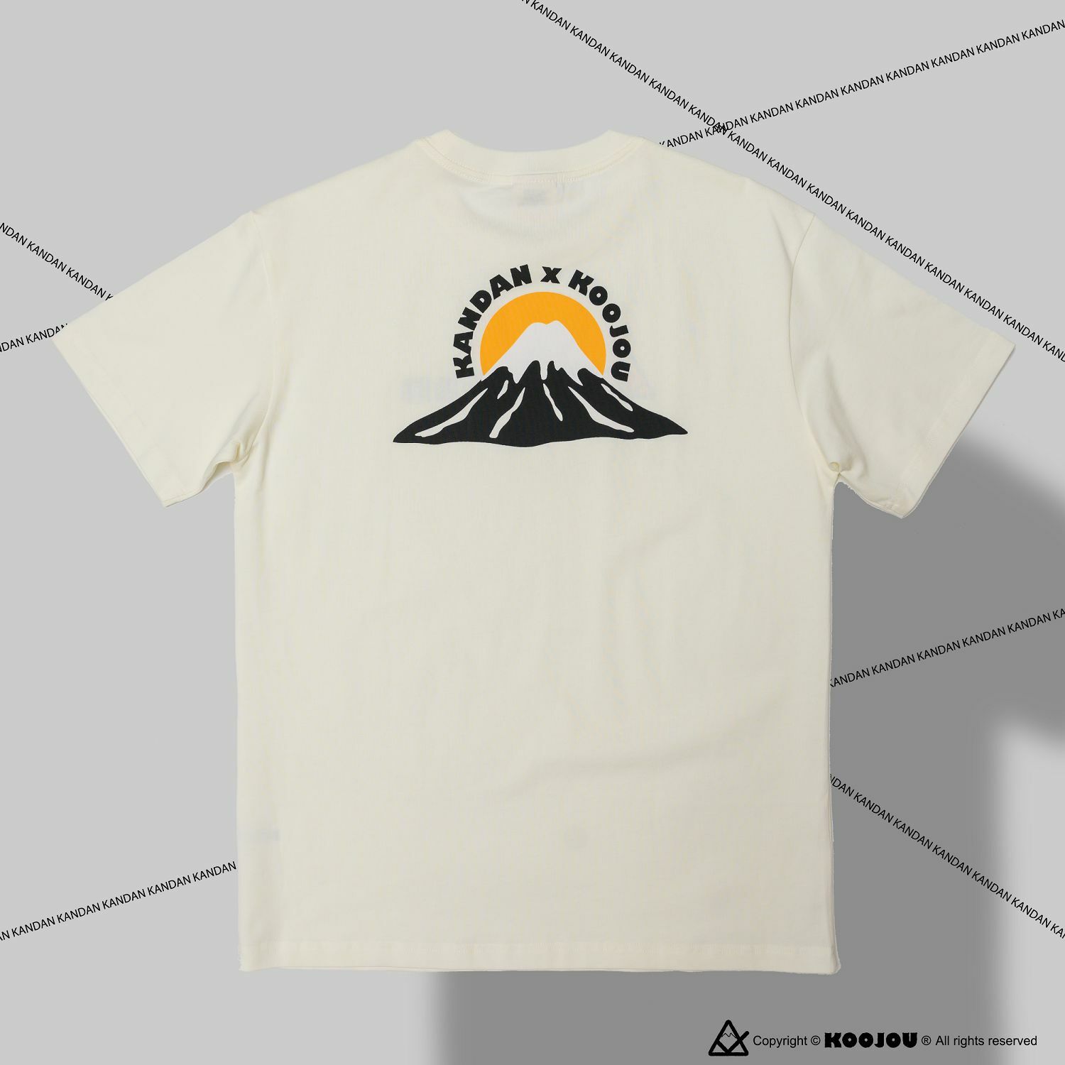 KID ® KANDAN x KOOJOU 聯名山脈日出短T 白色