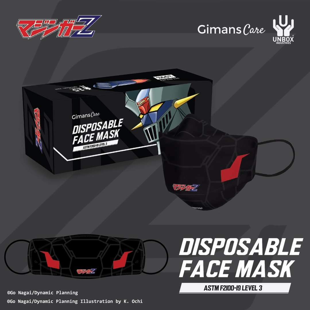 Gimans Care x Unbox 永井豪-鐵甲萬能俠第二彈立體口罩