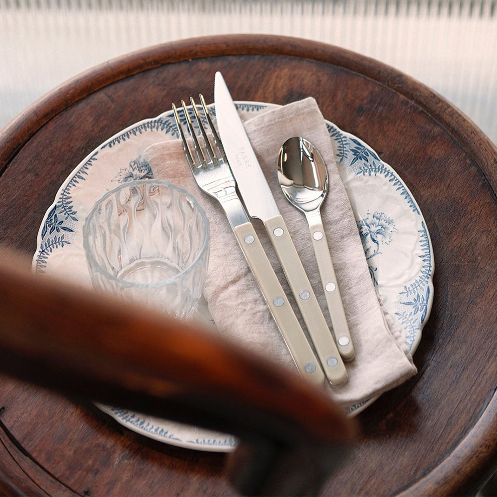 SABRE | Bistrot 復古酒館鈕扣系列 | 24件組 | 亮面 | 卡其色