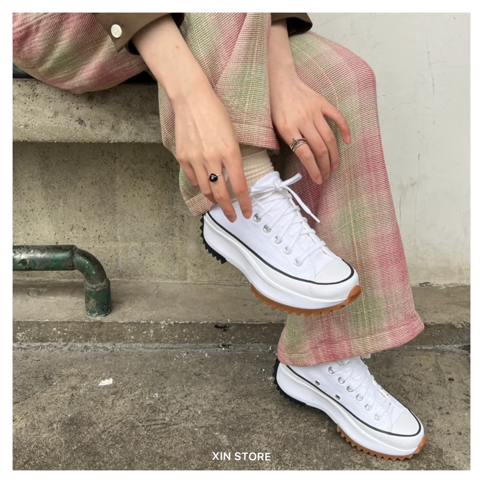 【現貨】Converse x JW Anderson Run Star Hike 平民版 厚底 低筒 白