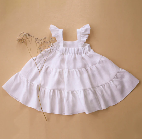 Dannie and Lilou-Boho Dress波希米亞長洋裝(Milk)