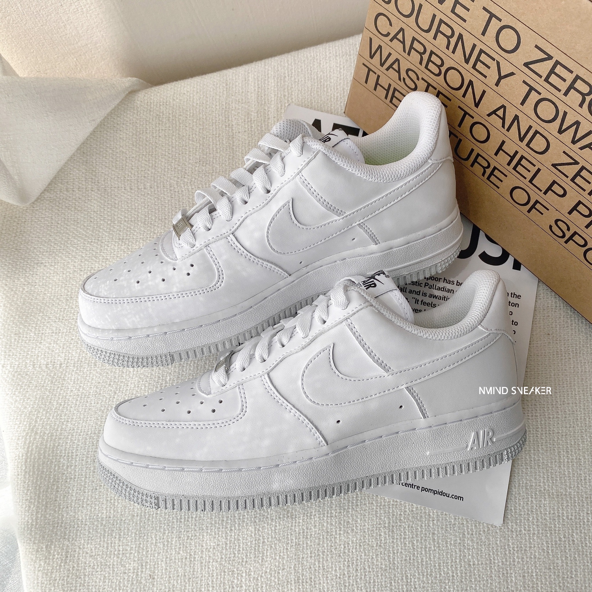 Nike Air Force 1 '07 環保系列全白灰底