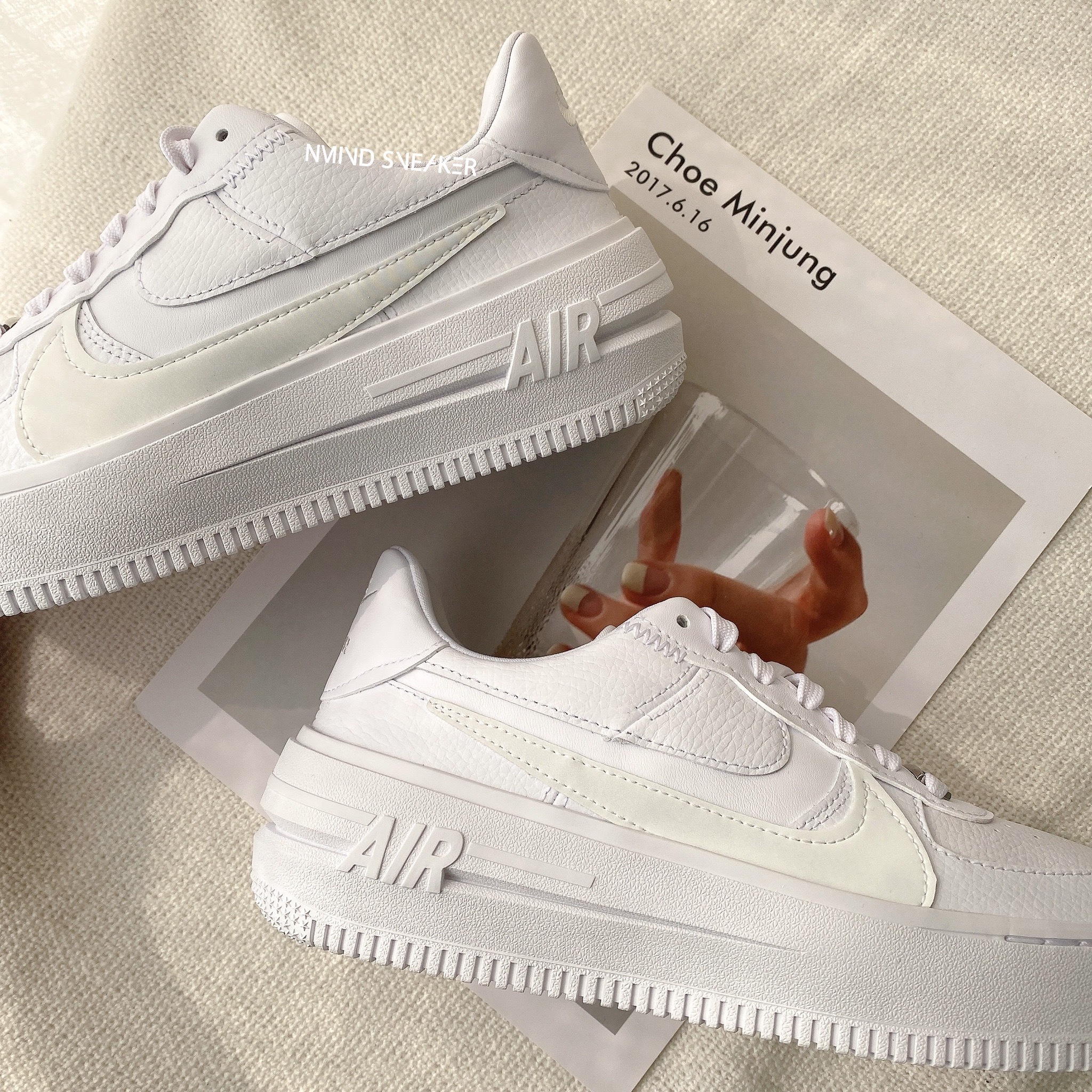 Nike Air Force 1 PLT.AF.ORM 全白勾勾