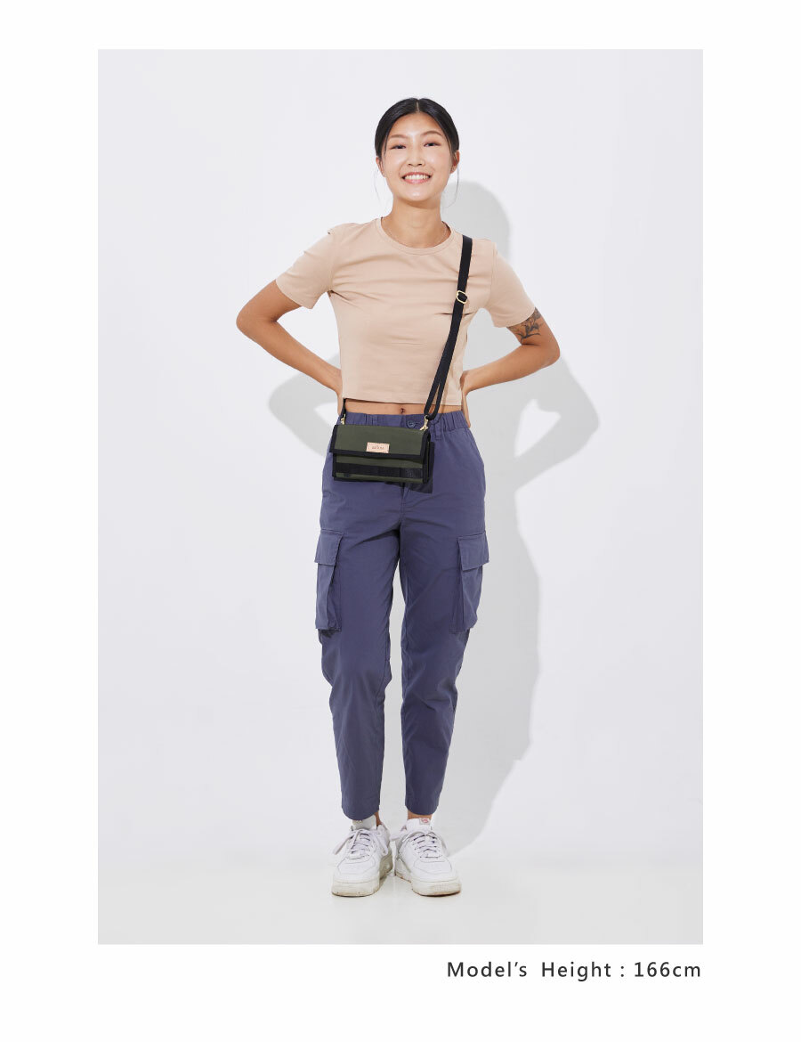 Soldier 城市旅人長夾斜肩包 satana SOS2870-324 軍綠色 商品介紹 9