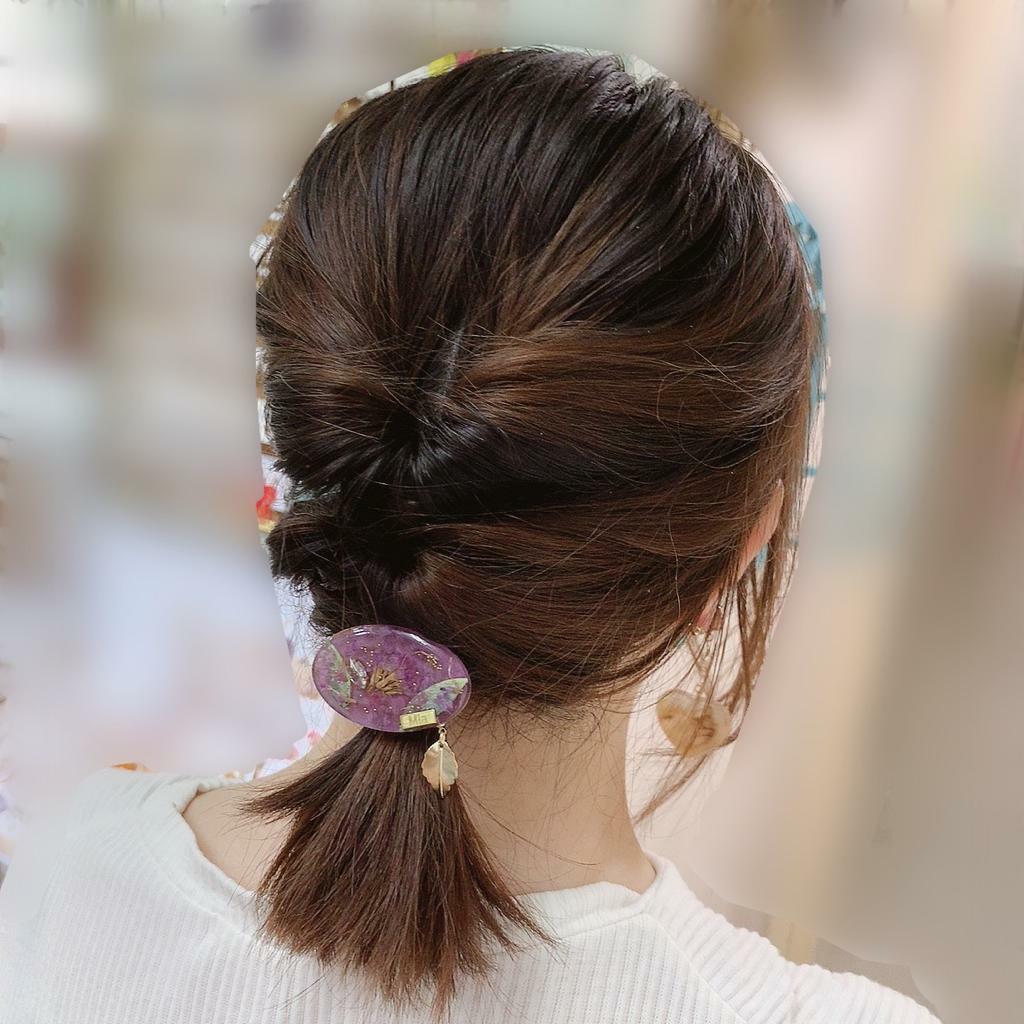 [手作家] MD 乾花封入髮圈插