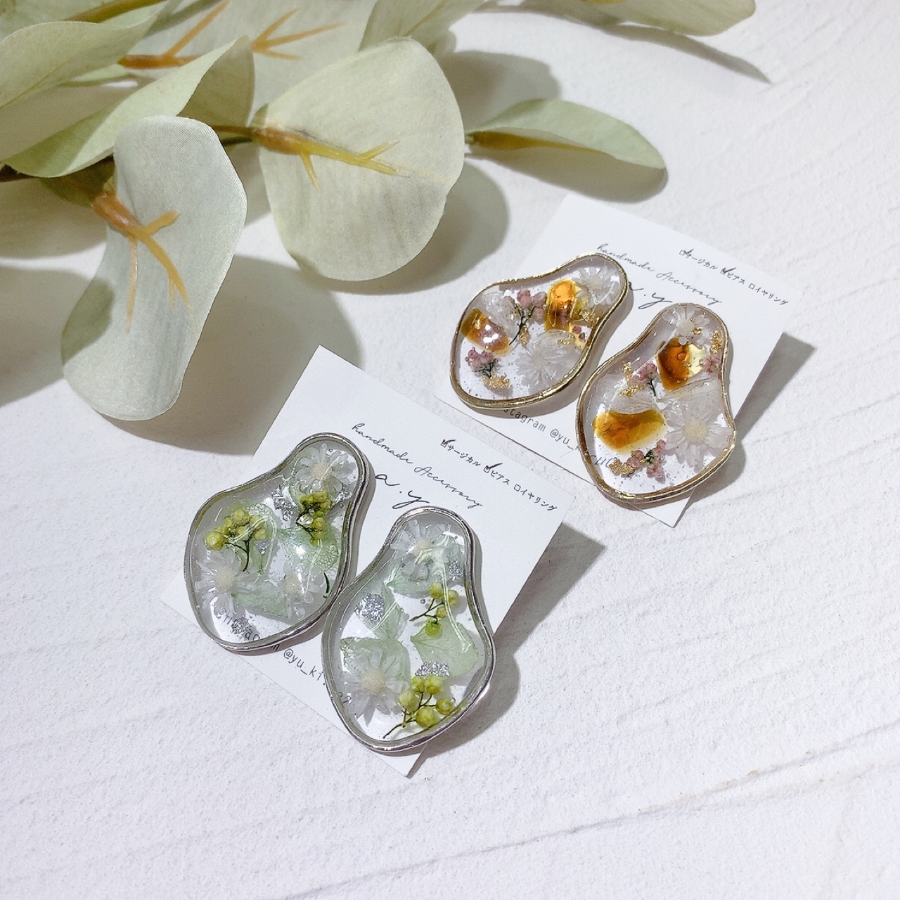 [手作家] 乾花胡蘆形耳環 (網站限定優惠)