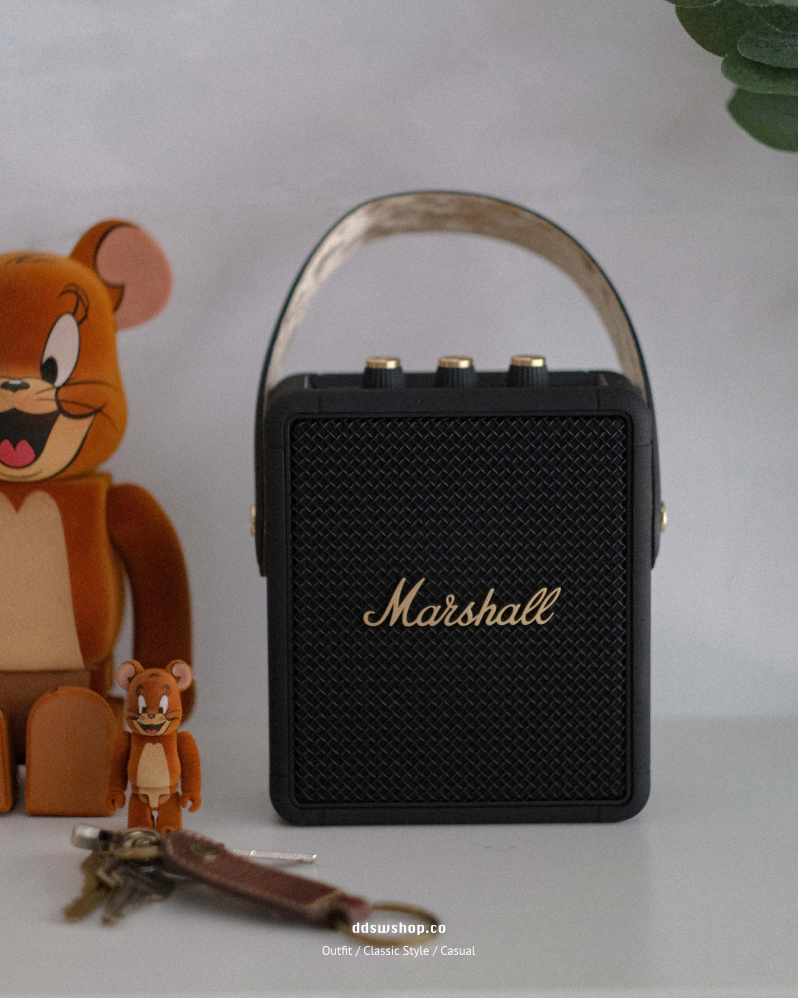 Marshall Stockwell II 攜帶式藍牙喇叭 經典黑金