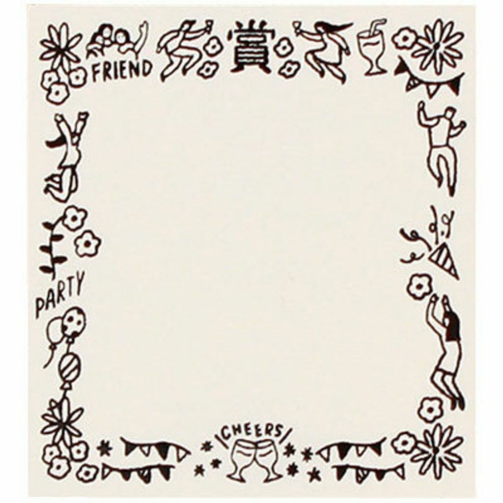 派對款 感謝獎狀 花邊橡皮木頭章｜日本SANBY