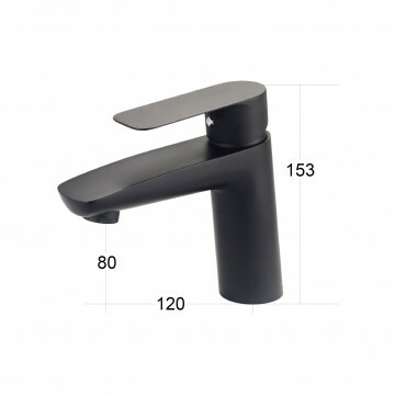 日日商 龍頭系列 面盆龍頭 黑色 ED-KA4903-B