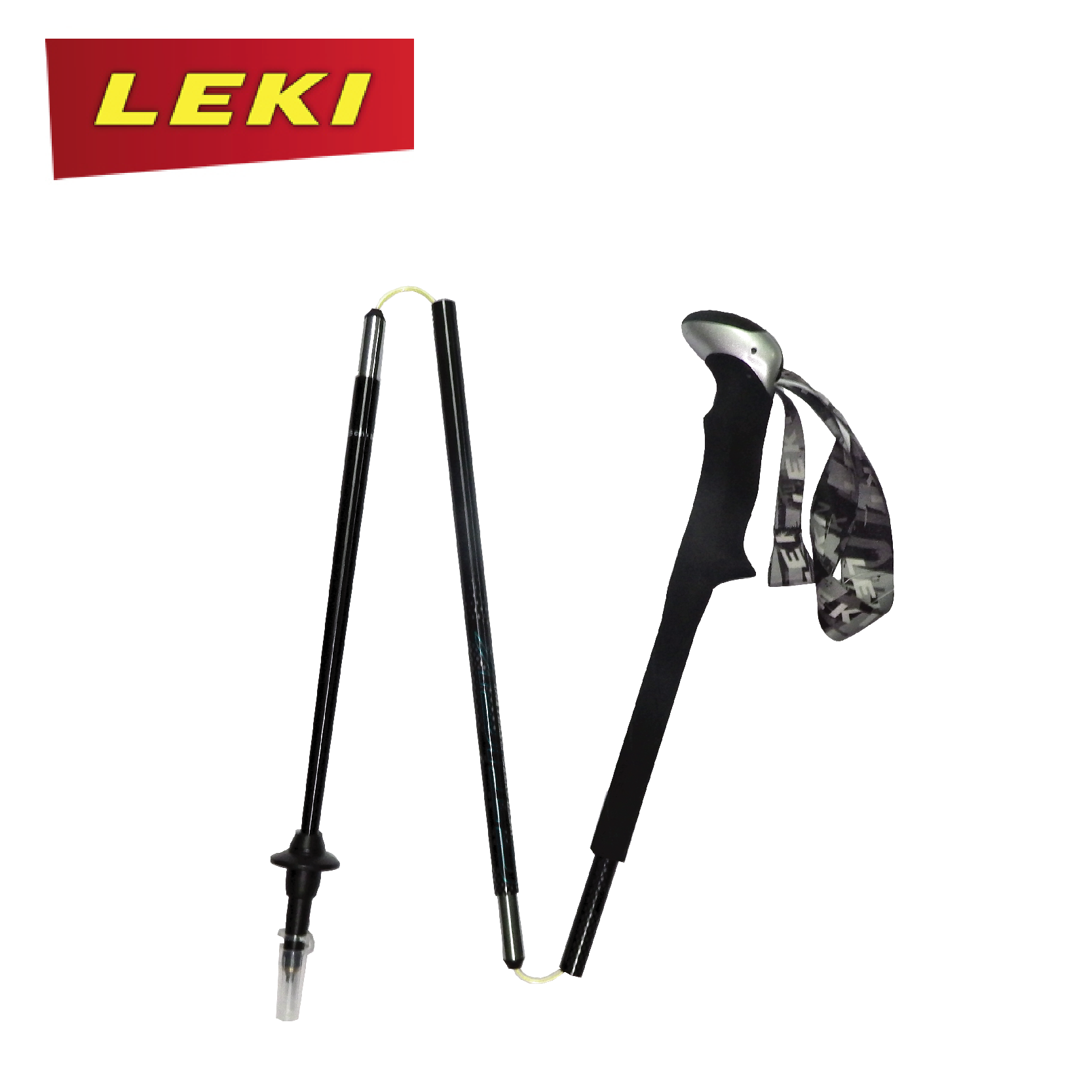 Leki 德國16鋁無避中泡棉快扣 (黑藍)  三節/直握把/鋁合金/登山/健行/滑雪   87LK42071