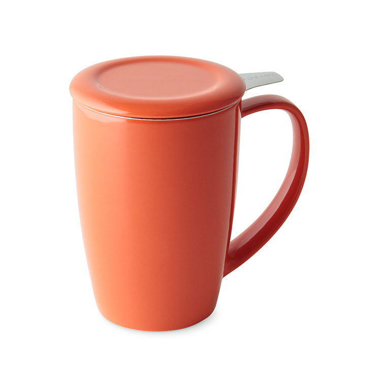 FORLIFE圓滑/ 濾網泡茶杯組-紅蘿蔔橘