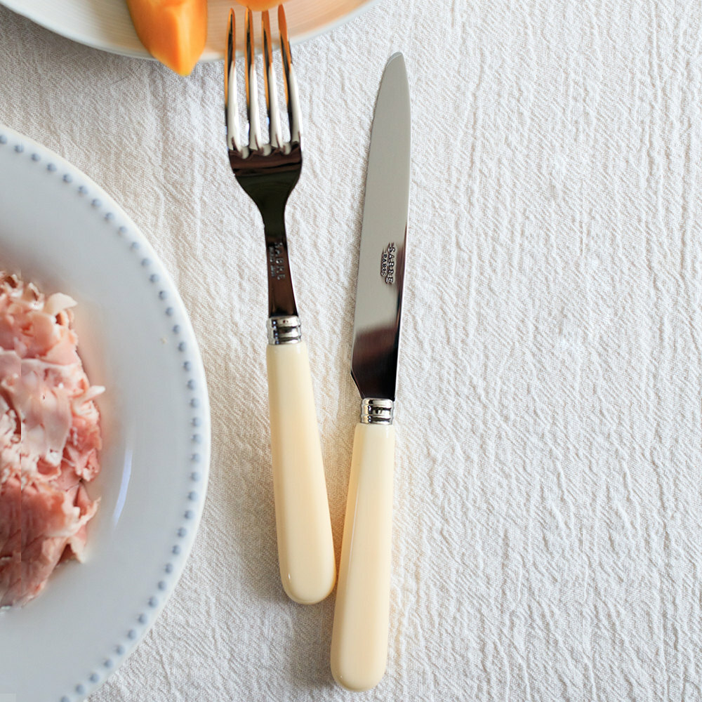 SABRE | Pop unis 時尚純色系列 | 主餐刀 |  象牙