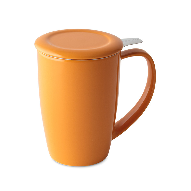 FORLIFE圓滑/ 濾網泡茶杯組-黃