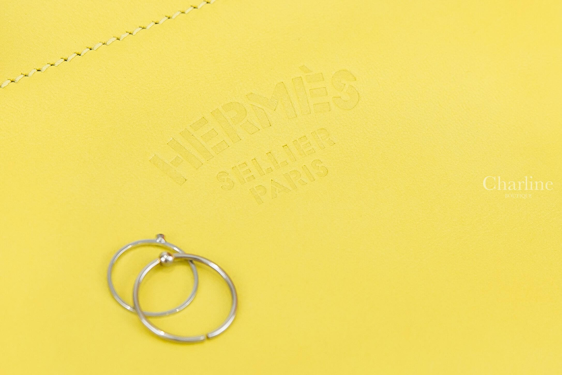 Hermès Aline Mini Long Strap Agneau Milo / Veau Swift 9R Lime 萊姆黃肩背包