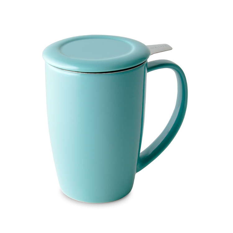 FORLIFE圓滑/ 濾網泡茶杯組-湖水藍