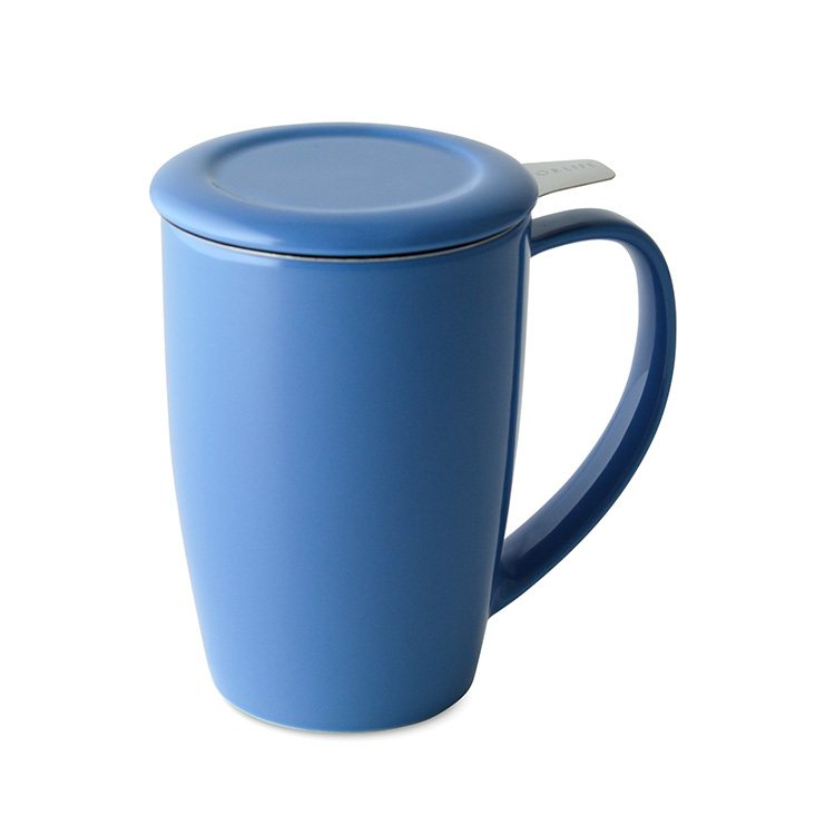 FORLIFE圓滑/ 濾網泡茶杯組-藍