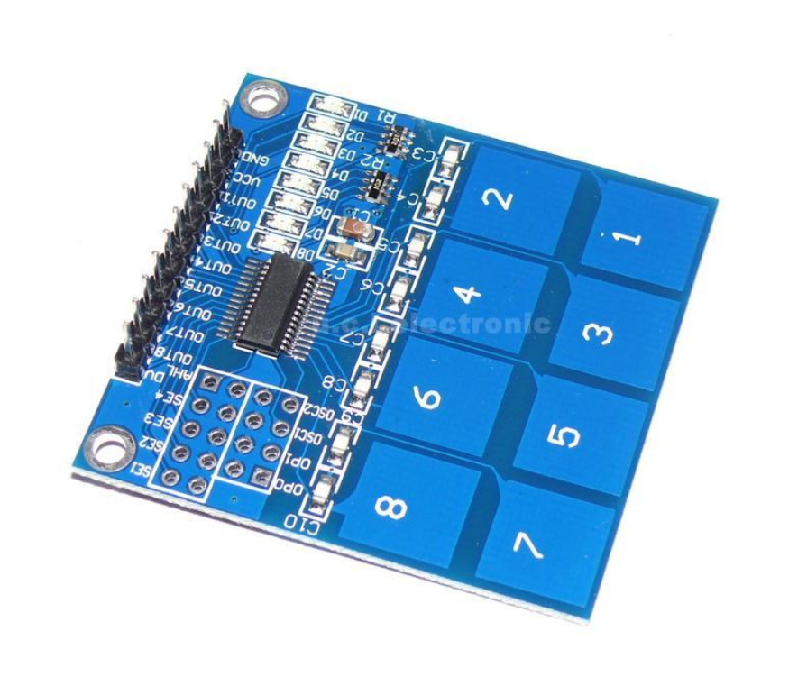 【UCI電子】(2-1) TTP226 8路 數位觸摸感測器 電容式觸控 觸控開關