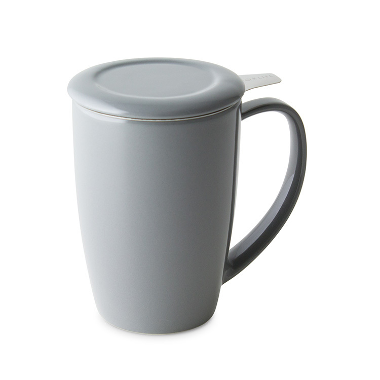 FORLIFE圓滑/ 濾網泡茶杯組-灰