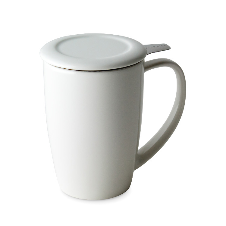 FORLIFE圓滑/ 濾網泡茶杯組-白