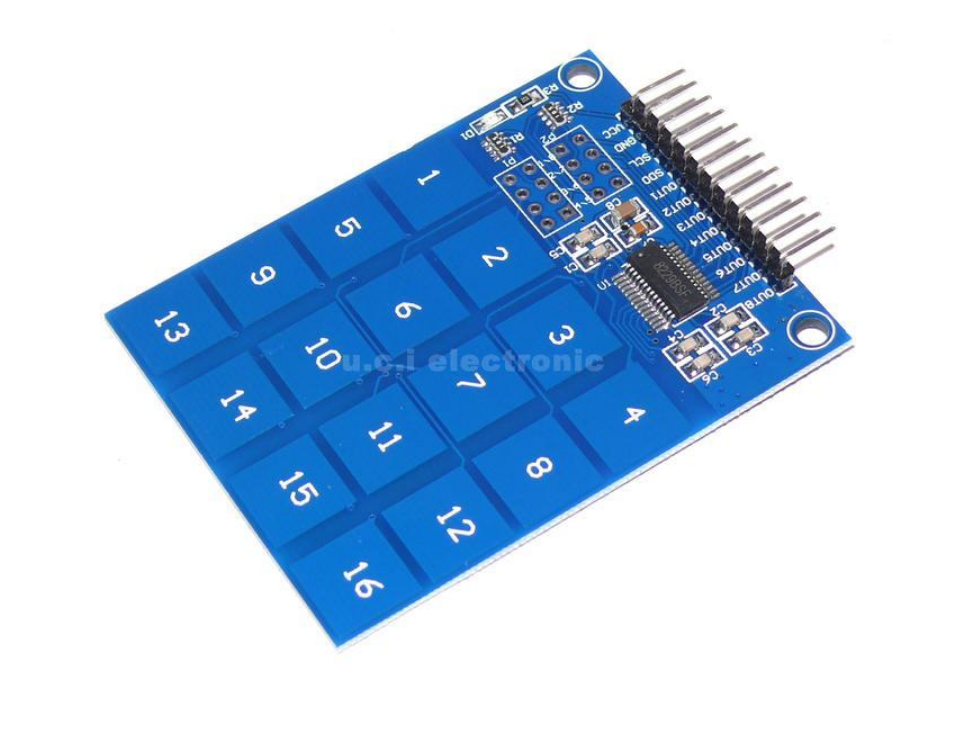 【UCI電子】(2-1) TTP229 16路 數位觸摸感測器 電容式觸控 觸控開關